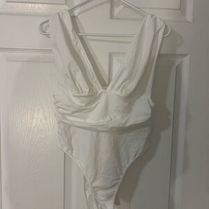 SHEIN Classic White Bodysuit